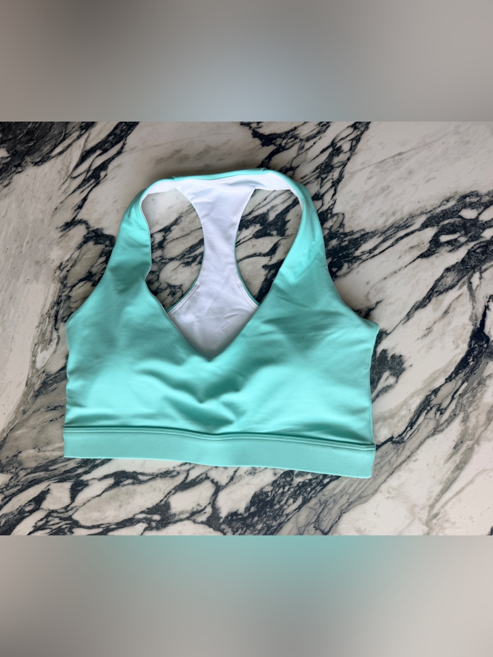 Exotica ExoticAthletica Mint Performance Deep V Crop Top Size Small